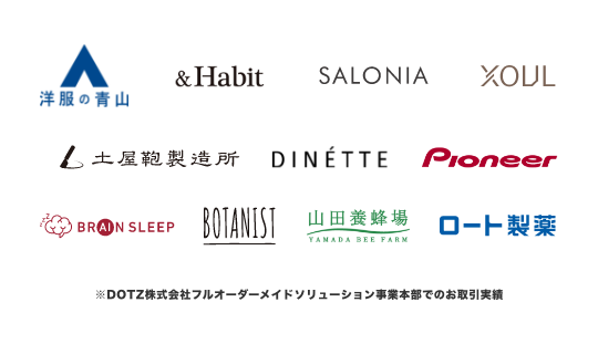 DOTZ株式会社の実績 イメージ